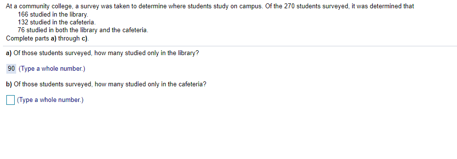 Solved At a community college, a survey was taken to | Chegg.com
