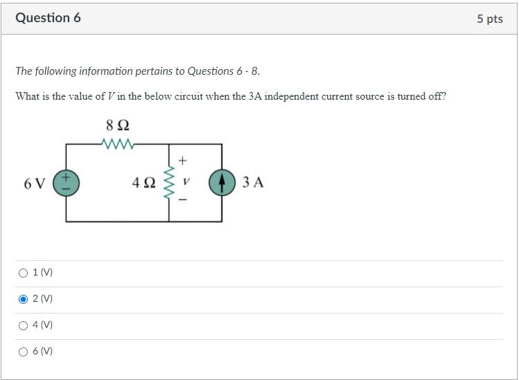 Solved Question 6 5 pts The following information pertains | Chegg.com