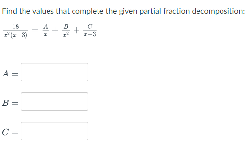 Solved Find the values that complete the given partial | Chegg.com