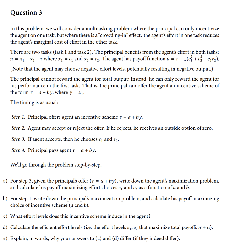 Solved Question 3 In this problem, we will consider a | Chegg.com