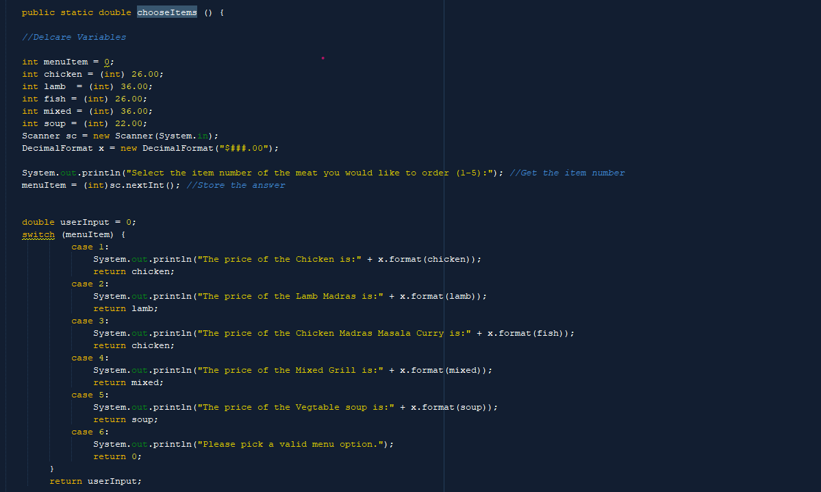 Solved I have a Java question. See my code below. Thank | Chegg.com