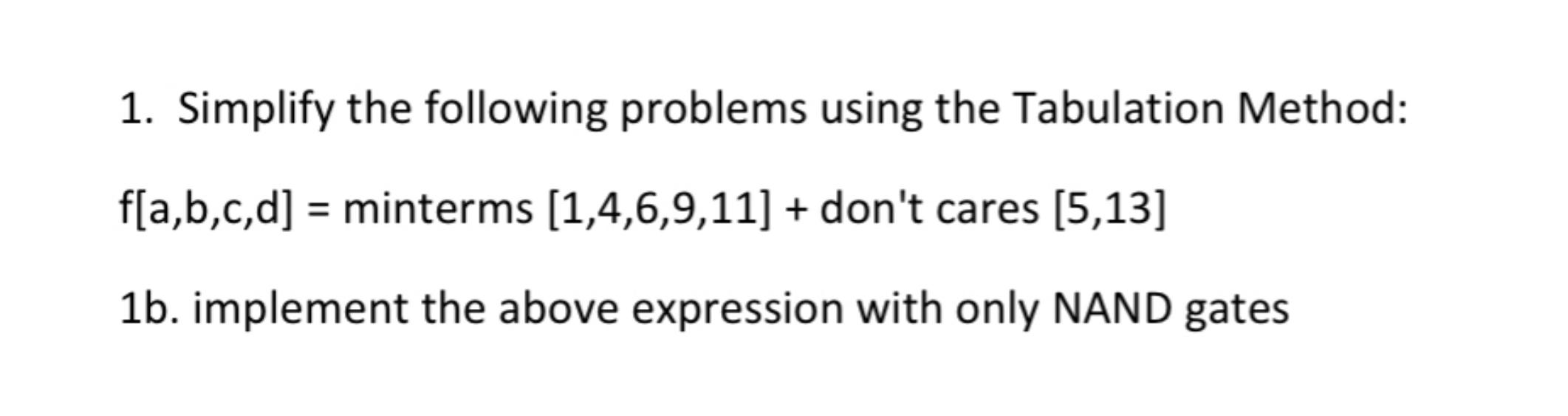 Solved 1. Simplify the following problems using the | Chegg.com