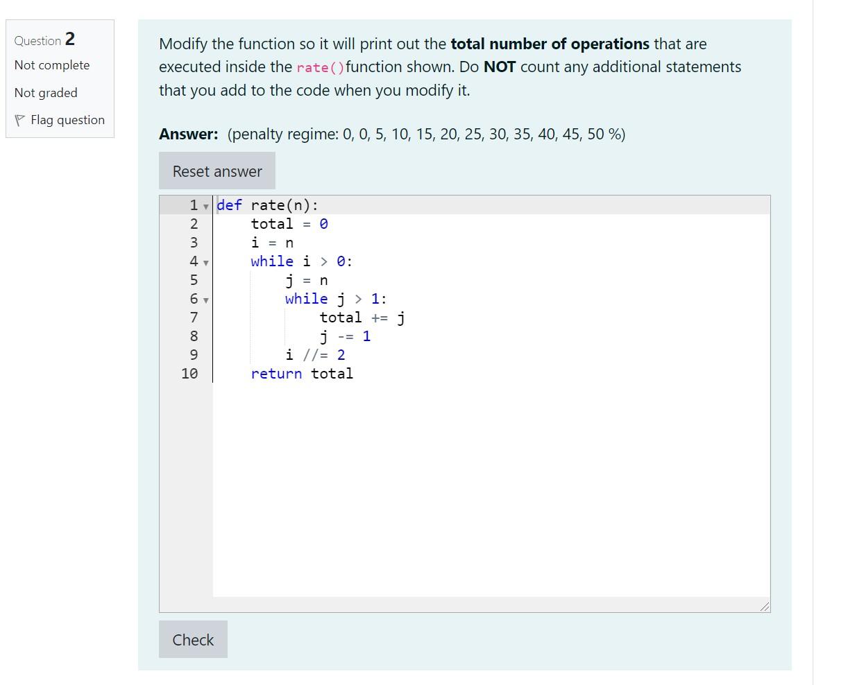 Solved Question 2 Not complete Modify the function so it | Chegg.com