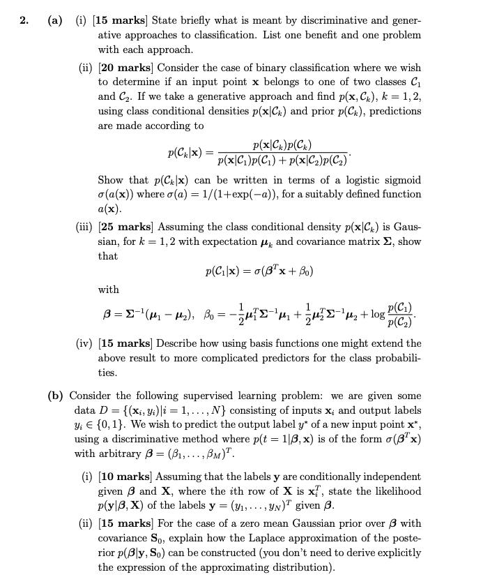 Solved 2. a (a) (i) (15 marks] State briefly what is meant | Chegg.com