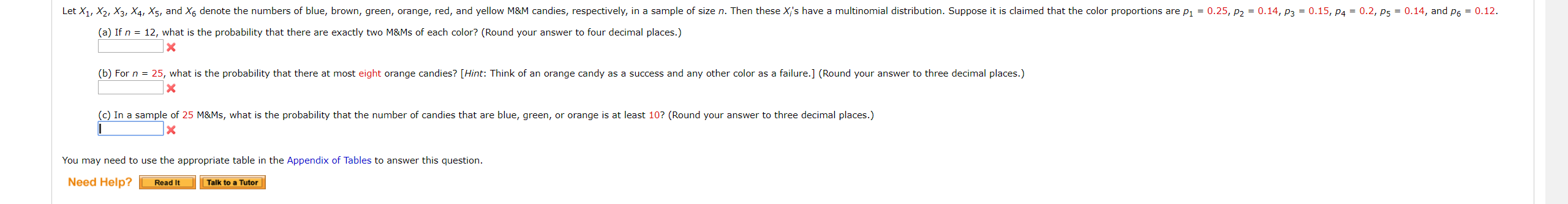 Solved Let X1 X2 X3 X4 X5 And X6 Denote The Numbers Of