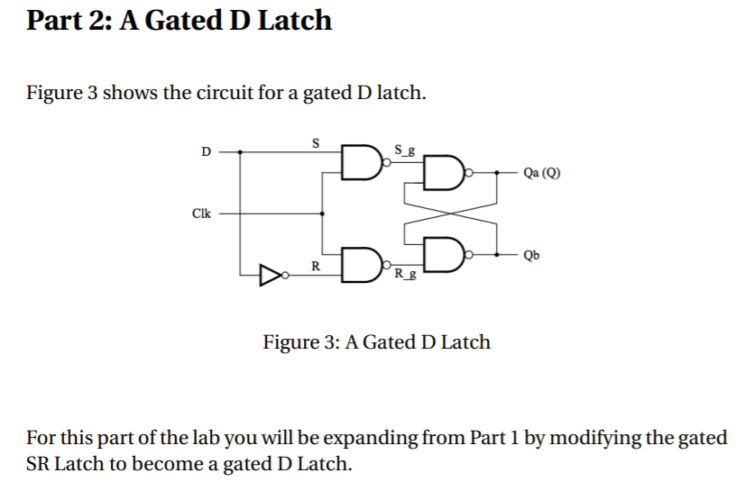 Solved use the verilog code above and convert to a D latch | Chegg.com