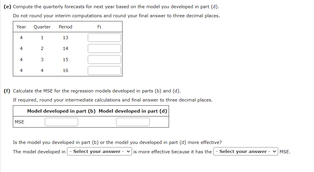 Solved Consider The Following Time Series Data.(b) Use A | Chegg.com