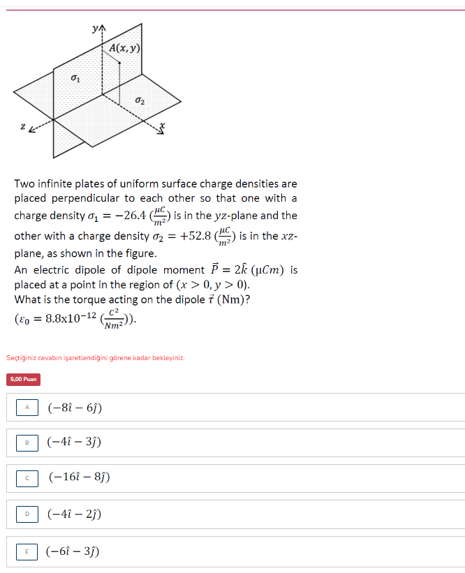 Solved Two infinite plates of uniform surface charge | Chegg.com