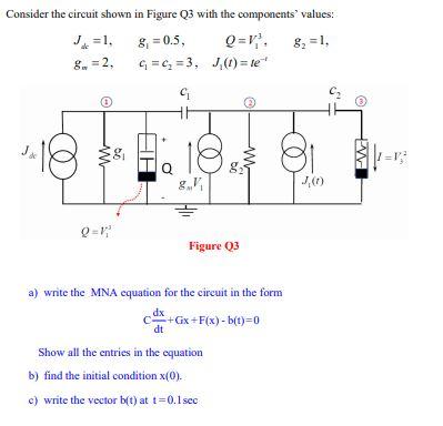 Consider The Circuit Shown In Figure Q3 With The C Chegg Com