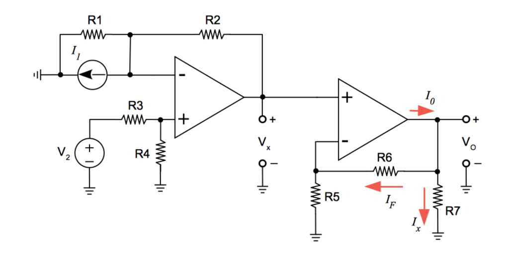 Solved The Following Operational Amplifier Circuit Is Given. | Chegg.com