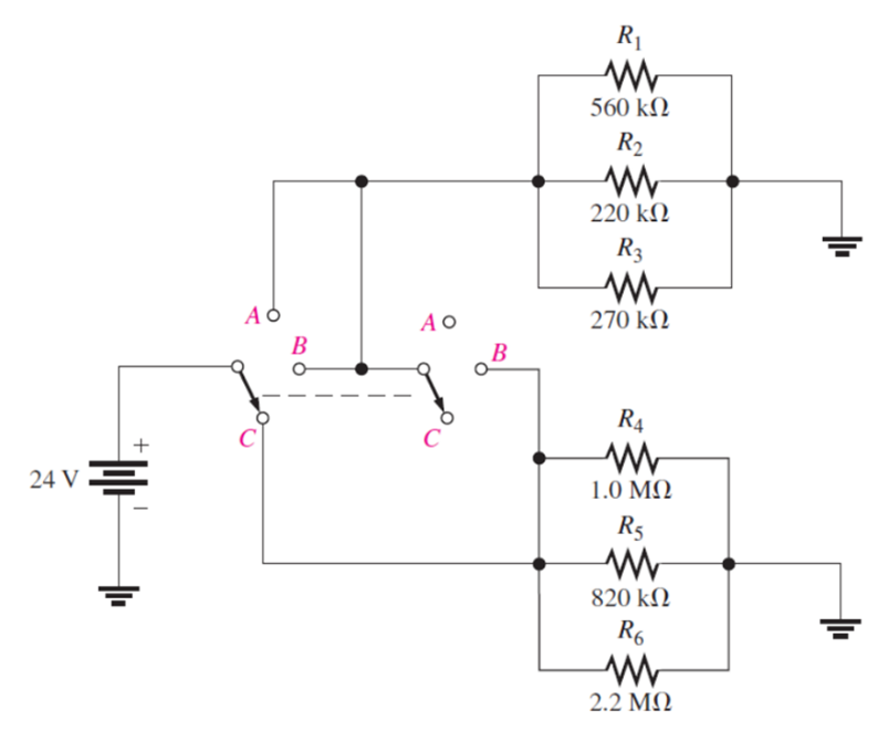 Solved Determine the total current from the source and the | Chegg.com