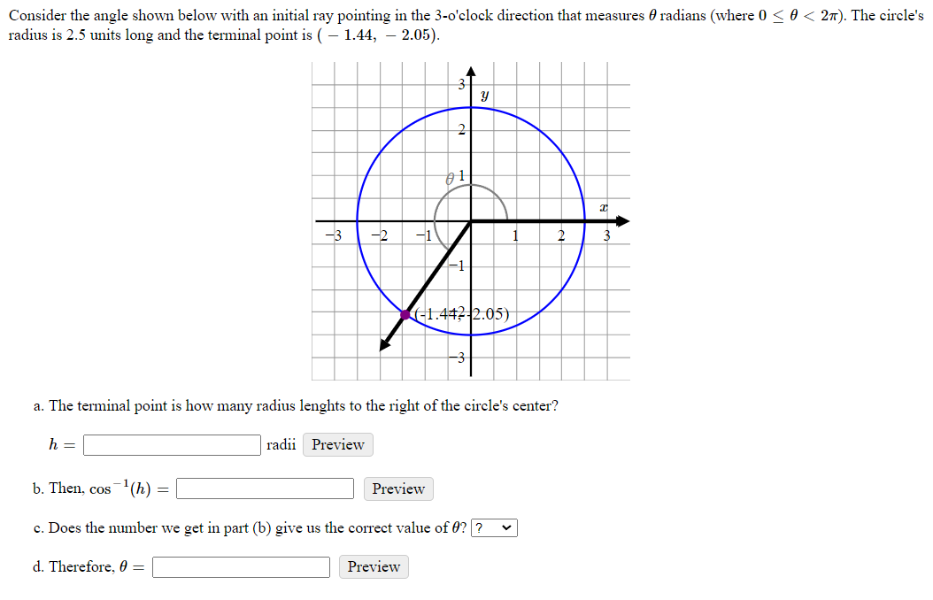 Solved Consider the angle shown below with an initial ray | Chegg.com