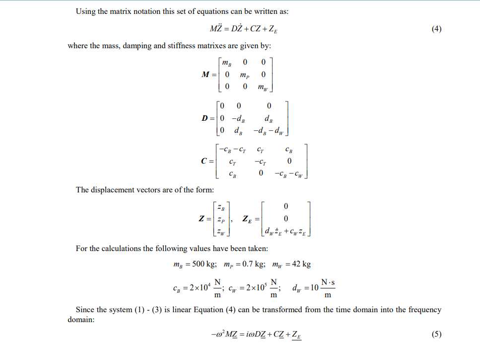 Find optimal damper module parameter combinations | Chegg.com