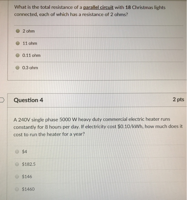 Solved What is the total resistance of a parallel circuit