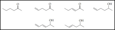 Solved Which two of the following compounds would show up as | Chegg.com