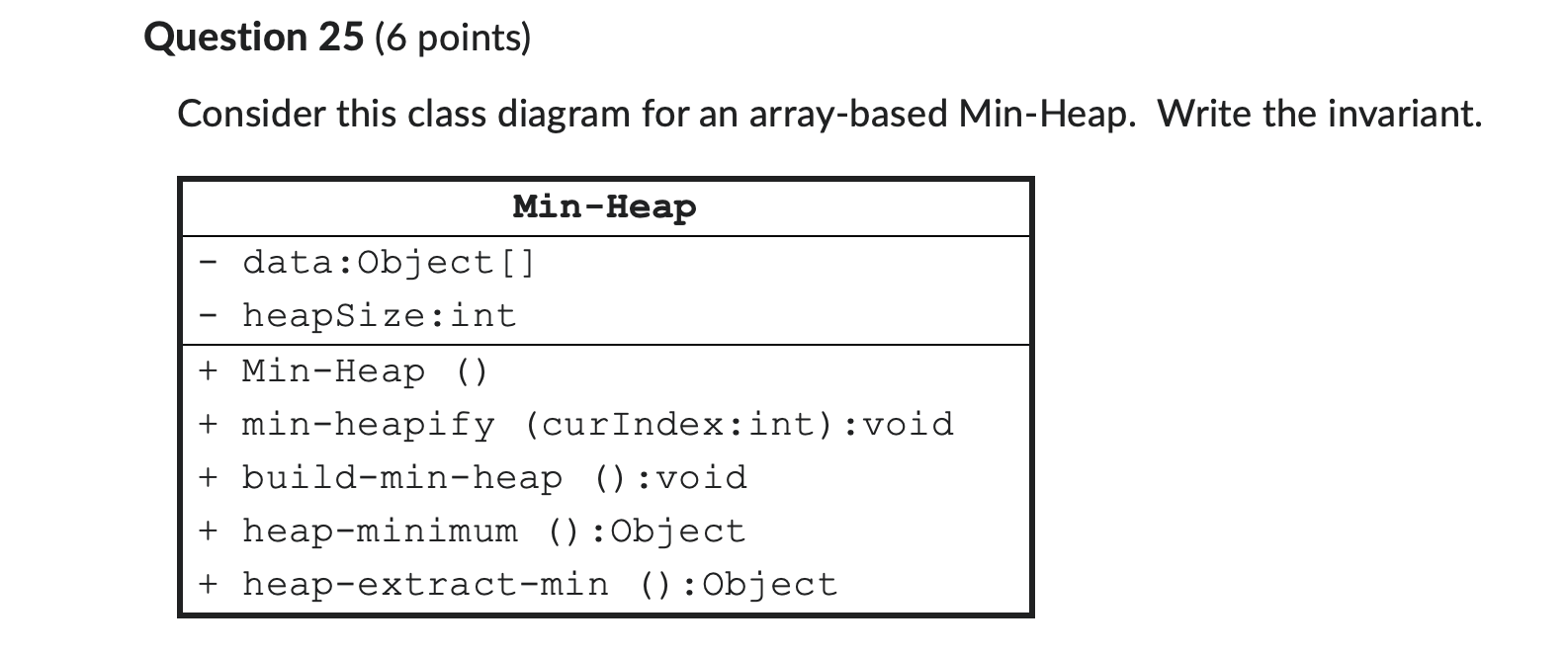 Solved Consider this class diagram for an array-based | Chegg.com