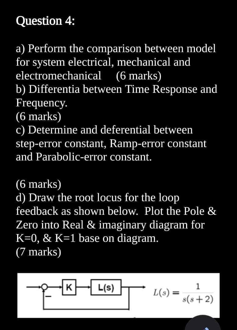 Solved Question 4: a) Perform the comparison between model | Chegg.com