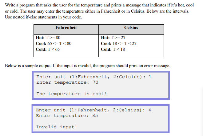 Solved Write a program that asks the user for the | Chegg.com