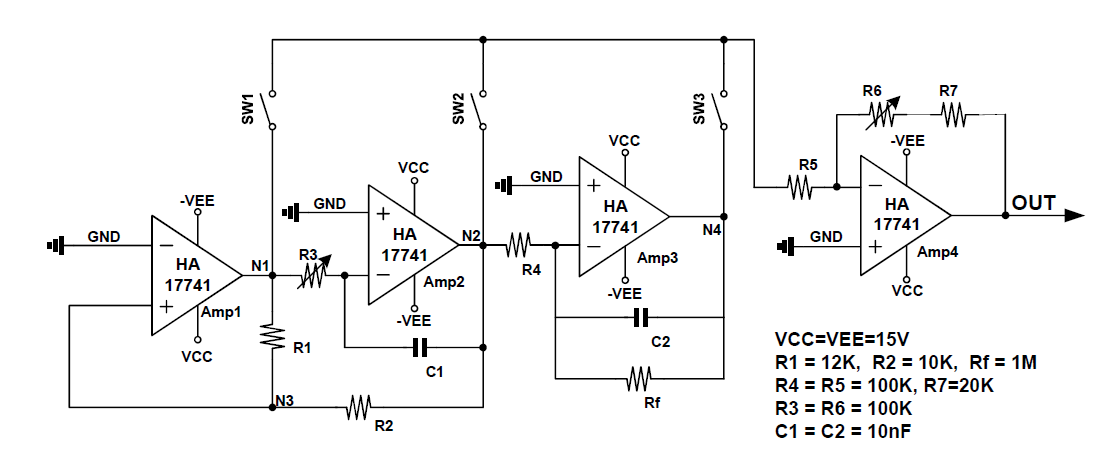 The maximum and minimum voltages of the HA17741 | Chegg.com