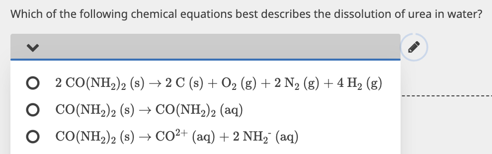 Solved Which of the following chemical equations best | Chegg.com