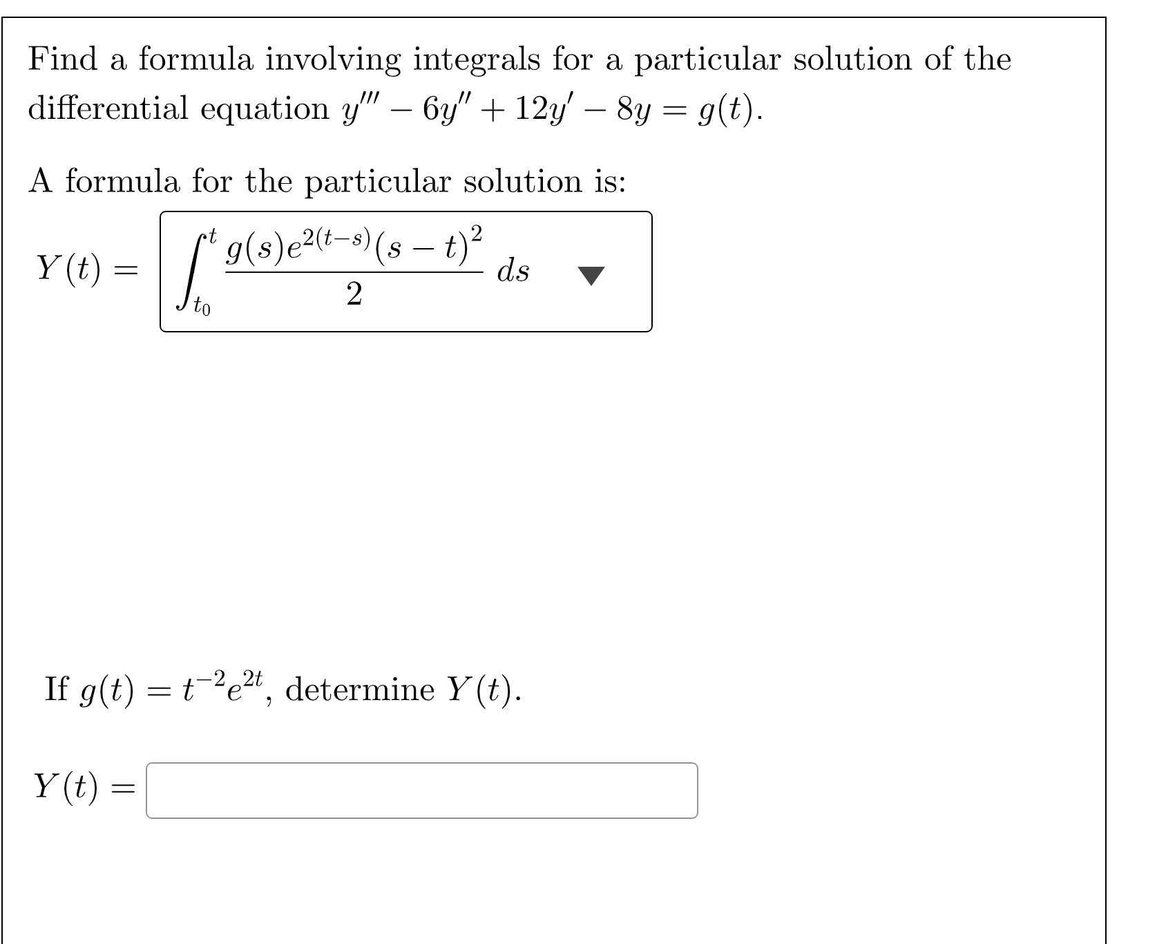 Solved Find The Solution Of The Initial Value Problem