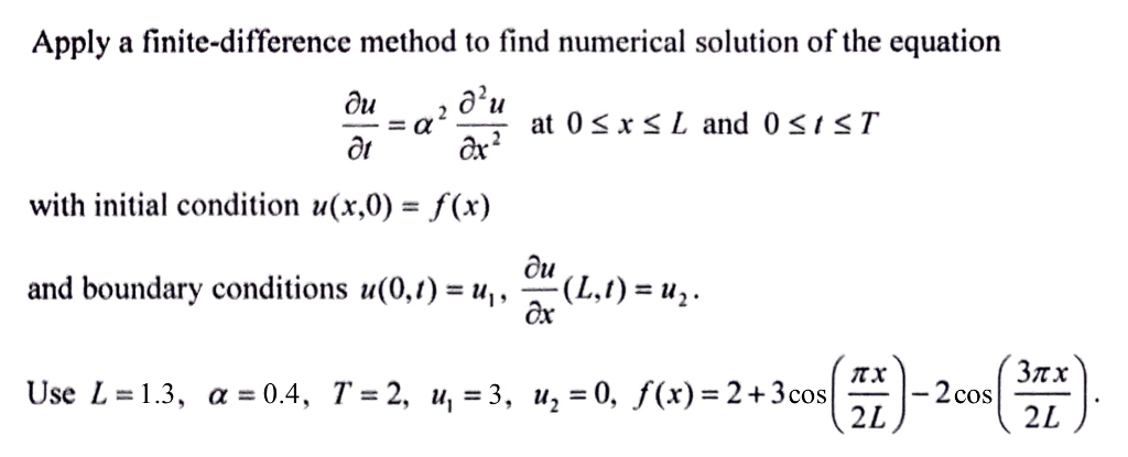 Apply a finite-difference method to find numerical | Chegg.com