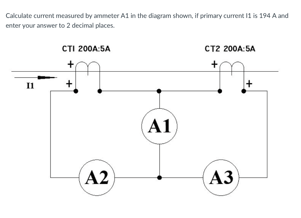 Solved Calculate current measured by ammeter A1 in the