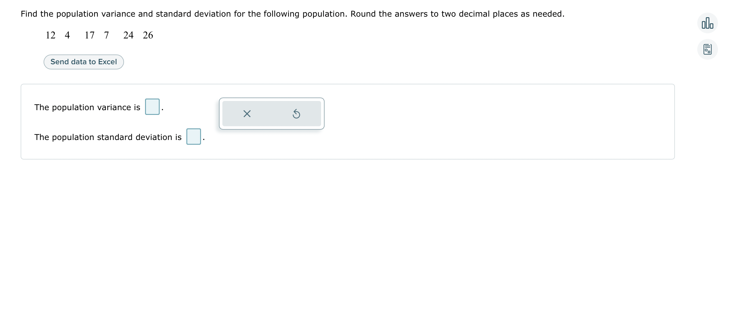 Solved The population standard deviation is | Chegg.com