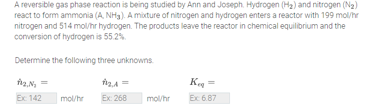 Solved A reversible gas phase reaction is being studied by | Chegg.com