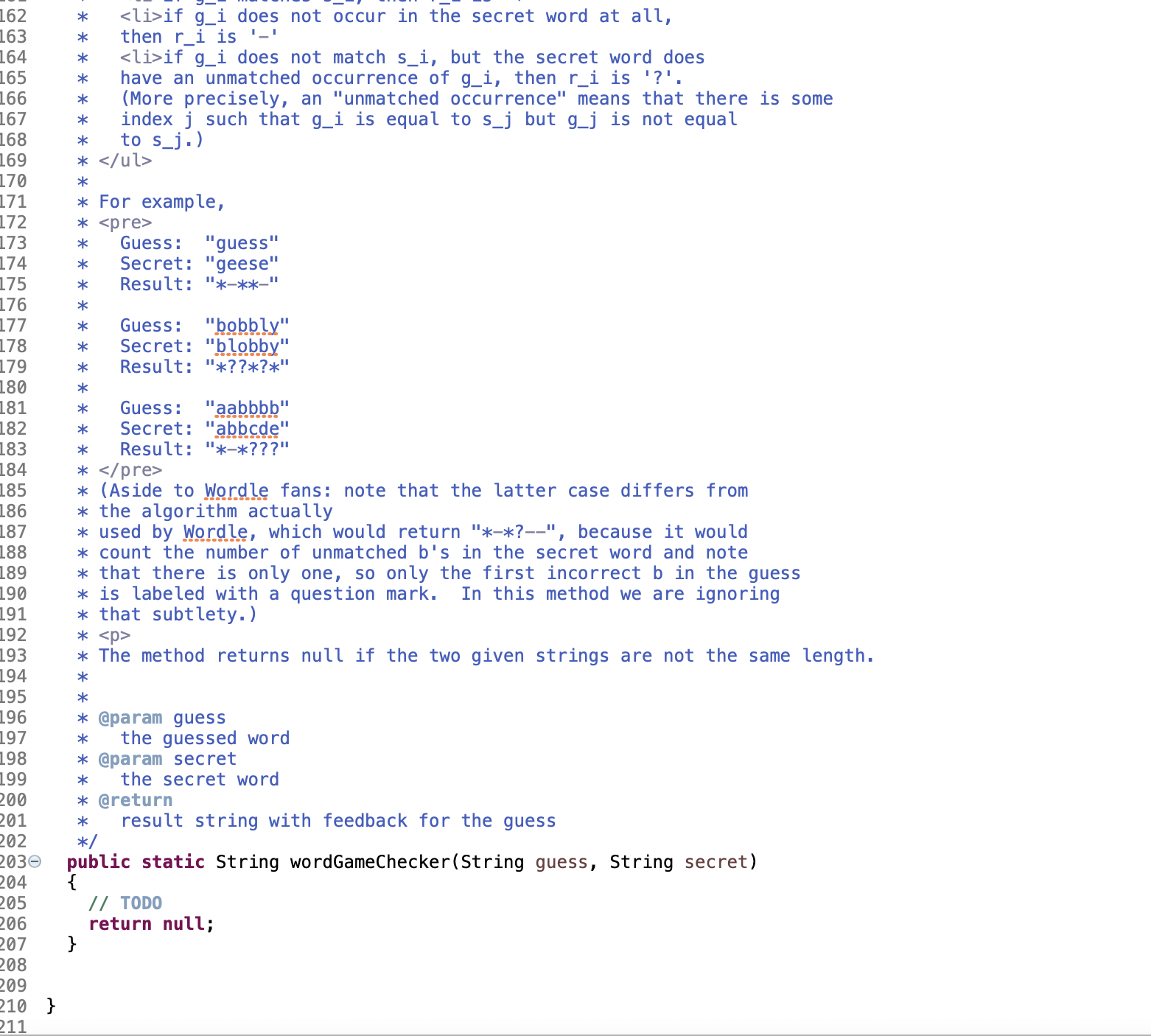 Solved In Java please If you have trouble with countMatches, | Chegg.com
