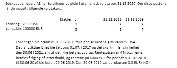 The company Lilleberg AS has receivables and | Chegg.com