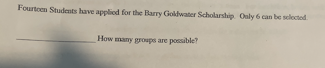 Solved Fourteen Students Have Applied For The Barry Chegg Com   PhpulEgTk