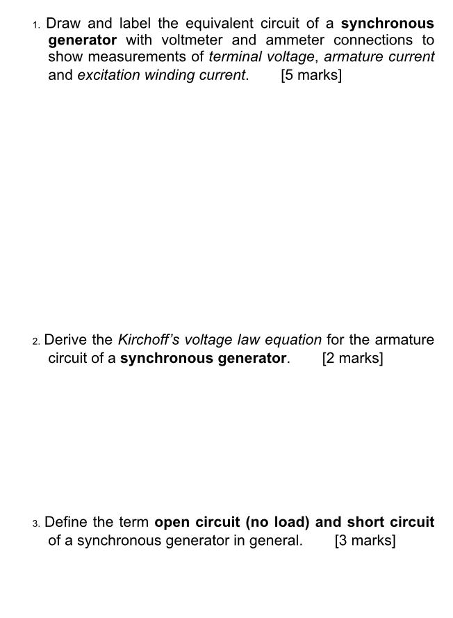 Solved 1. Draw and label the equivalent circuit of a | Chegg.com