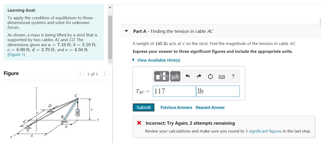 Solved Learning Goal: To apply the condition of equilibrium | Chegg.com