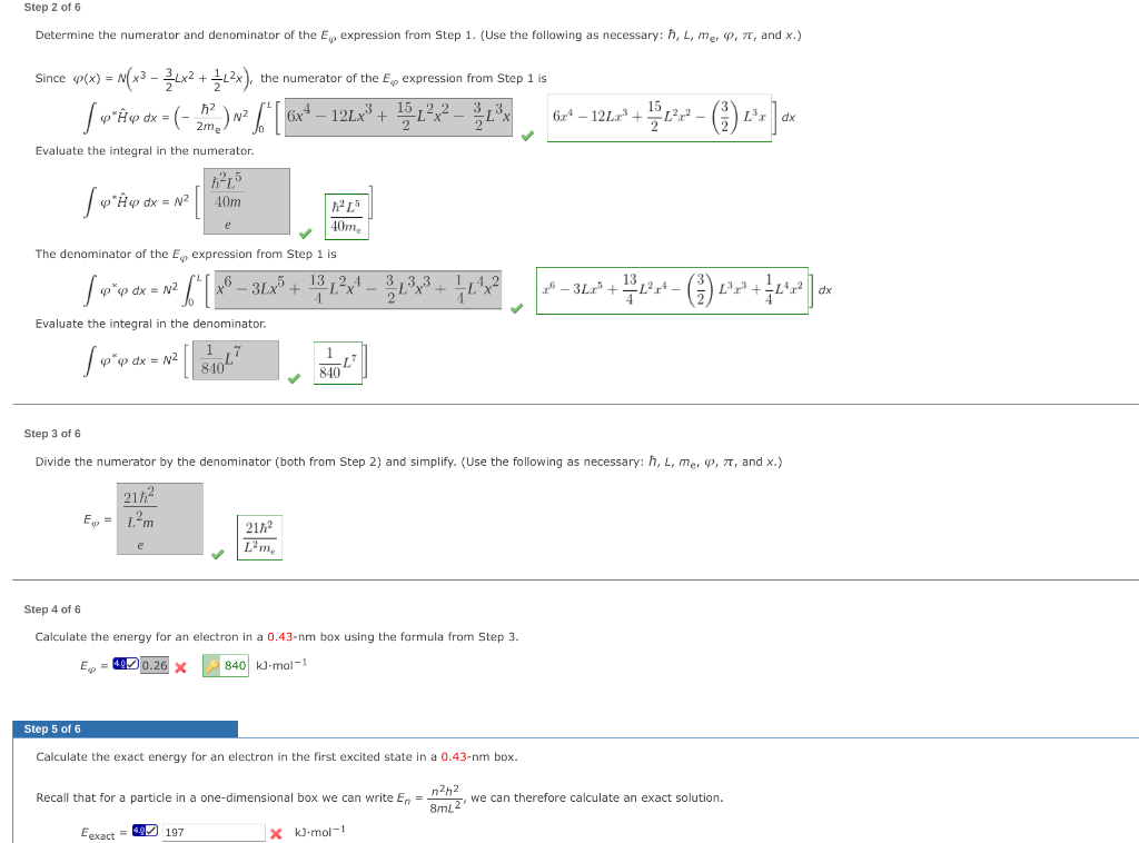 Solved Step 2 of 6 Determine the numerator and denominator | Chegg.com