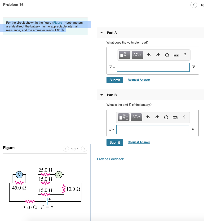 Solved Problem 16 © 16 For the circuit shown in the figure | Chegg.com