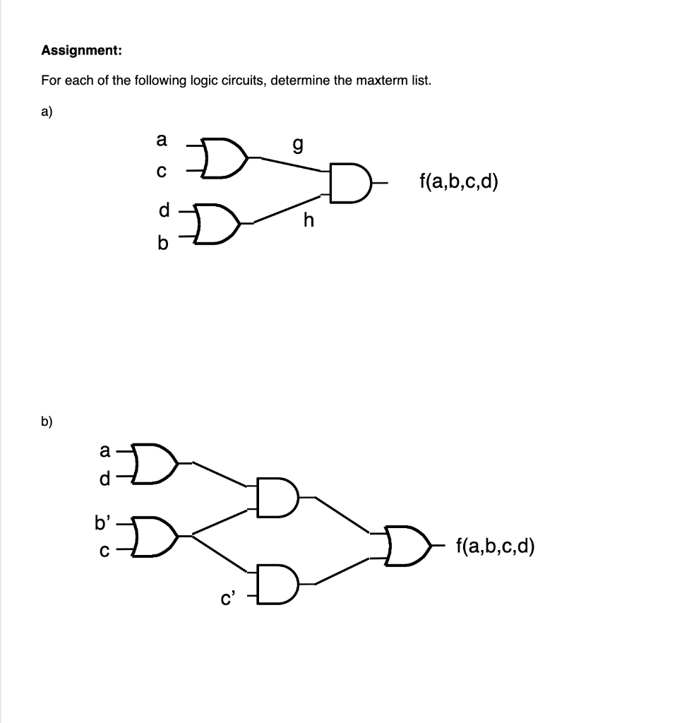 Solved Example: Find The Maxterm List Equivalent To The | Chegg.com