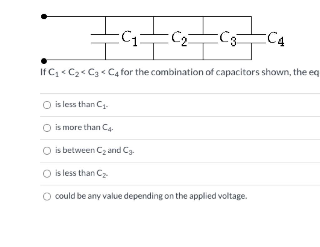 Solved C1 C2 C4 If C1 C2 C3 C4 for the combination of | Chegg.com