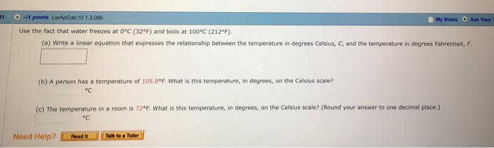 Solved 1.-1 points LarApCalc 10 1.3086 My Notes Ask Your T | Chegg.com