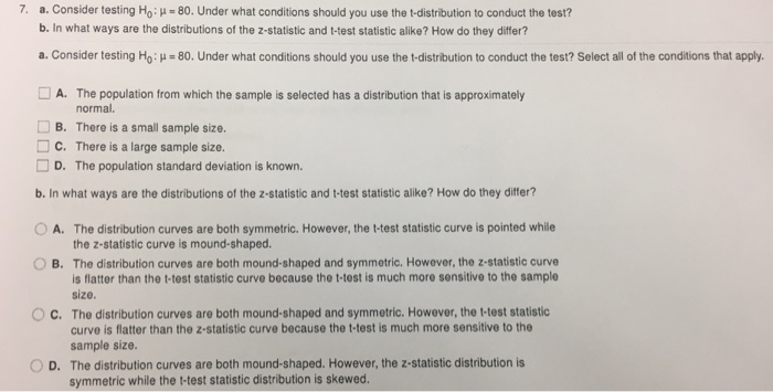 Solved 5. Consider a test of Ho: H-75 performed with the | Chegg.com