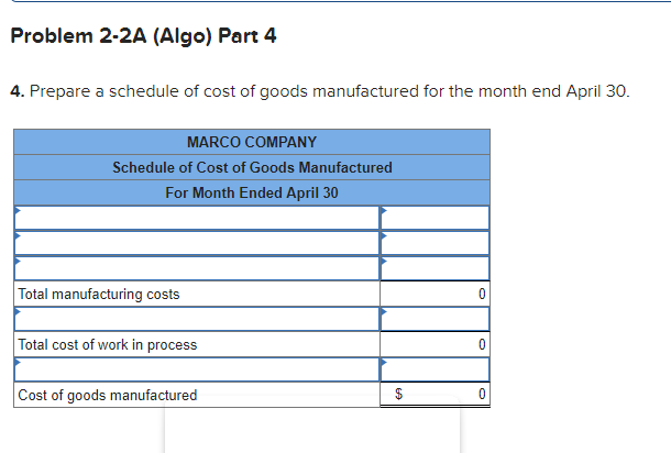 Solved -a. Compute Gross Profit For April. 5 -b. Show How | Chegg.com