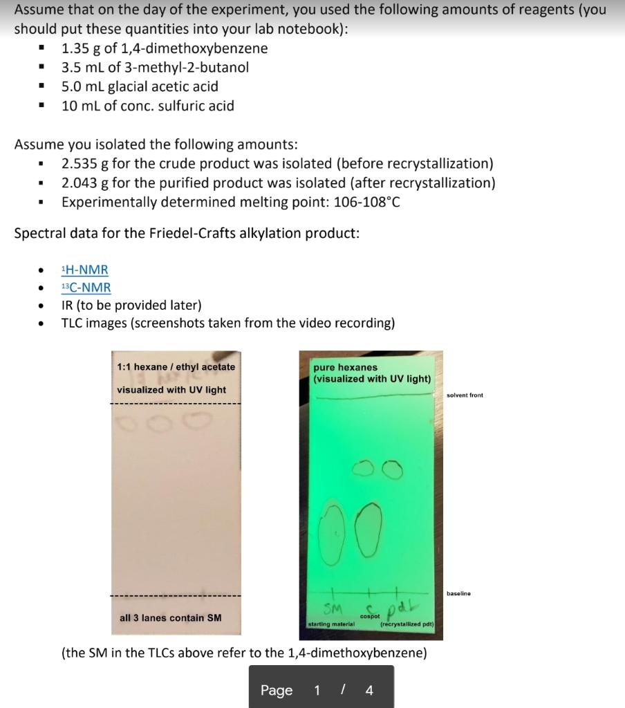 Solved Calculate the TLC of the starting material and