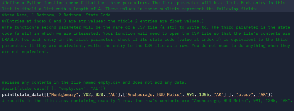 Solved Define a Python function named C that has three | Chegg.com