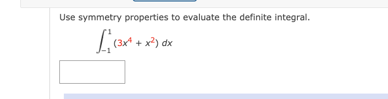 Solved Use Symmetry Properties To Evaluate The Definite Chegg Com   ScreenShot2024 02 06at2.30.41PM 