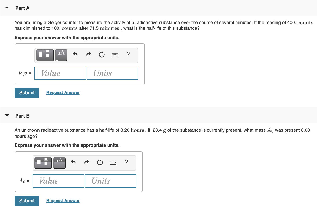 Solved In the parts that follow, use the following | Chegg.com