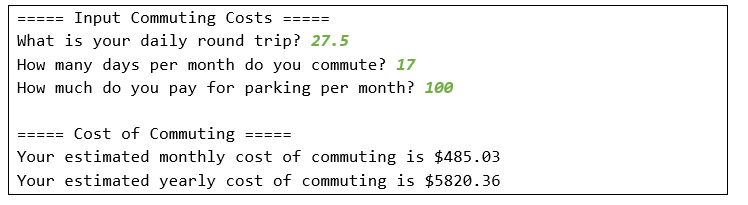Solved Create a javascript file that produces the estimated | Chegg.com