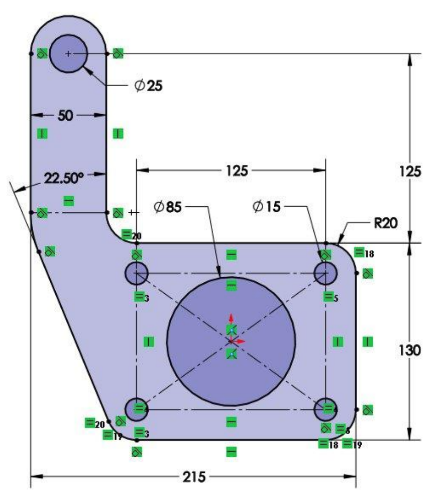 Solved SOLIDWORKS 1. Open a blank part file, set the | Chegg.com
