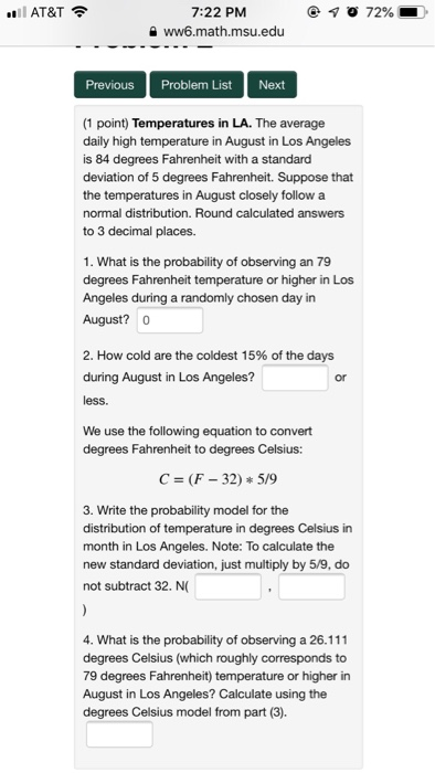 Solved AT T 7 22 PM ww6.math.msu.edu Previous Problem List Chegg