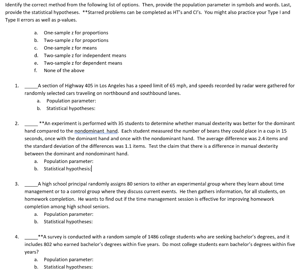 Solved Identify the correct method from the following list | Chegg.com