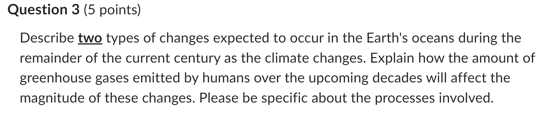 Solved Describe two types of changes expected to occur in | Chegg.com